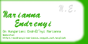 marianna endrenyi business card